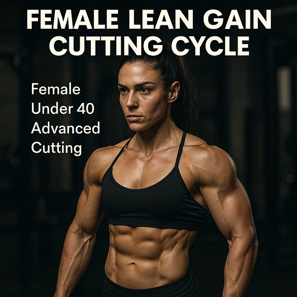 Ciclo de corte de ganho magro feminino
