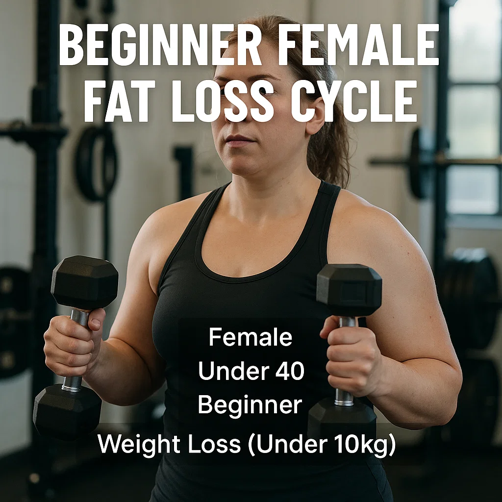 Ciclo de perda de gordura feminina iniciante