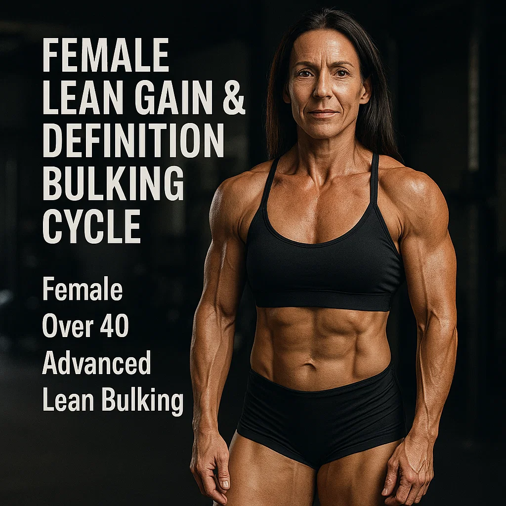 Ciclo feminino de ganho magro e definição de volume