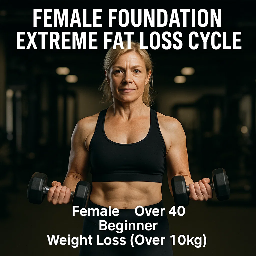 Ciclo de perda extrema de gordura de base feminina